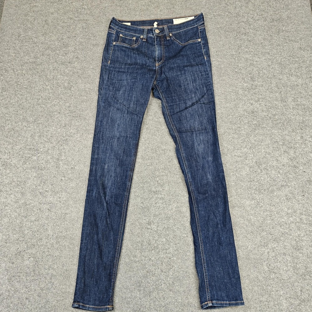 Rag & Bone 10 Inch Skinny Jeans Womens‎ 27 Blue Medium Wash Stretch Denim